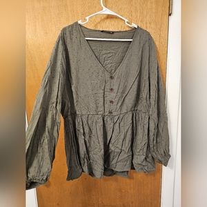 Bloomchic Sz 18/20 Longsleeve Blouse